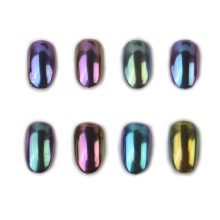 8Pcs/Set Nail Chrome Pigment Mirror Glitter Shinning Powder Dust Gorgeous Nail Art Decorations